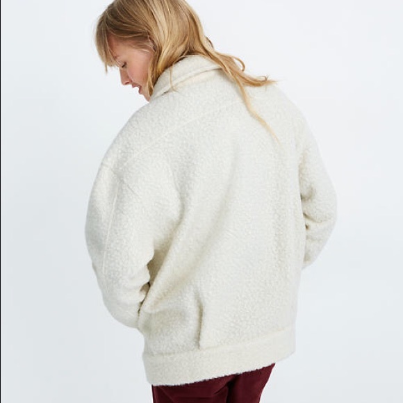 Madewell Bouclé Bomber Jacket - Picture 3 of 6
